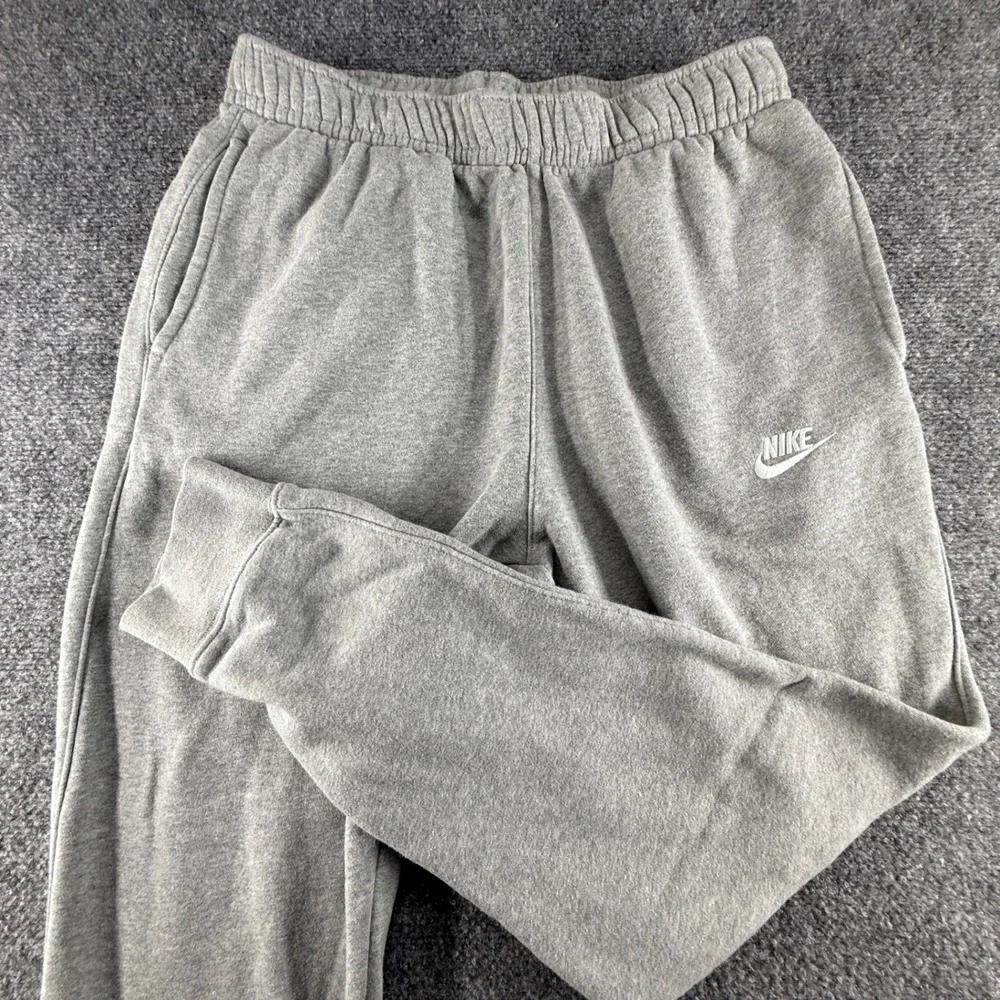 Nike Sportswear Club Fleece Joggers Mens Medium Heather Grey Sweatpants BV2671